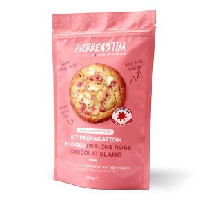 Kit préparation cookies praline rose chocolat blanc