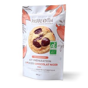Kit préparation bio cookies chocolat noir