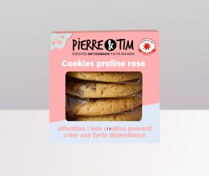 boite de cookies praline rose